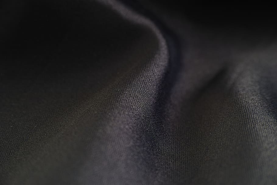 black textile, grey, fabric, pattern, textile, clothing, fashion, copy space, weaving, abstract