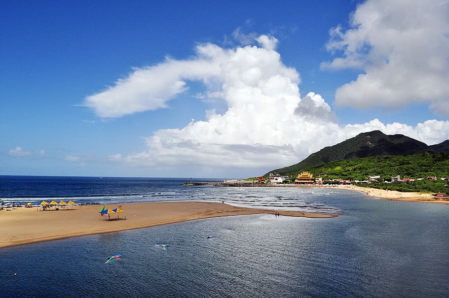 Marine, Vast, Resort, Taiwan, Ilan, the vast, sea, beach, sky, nature