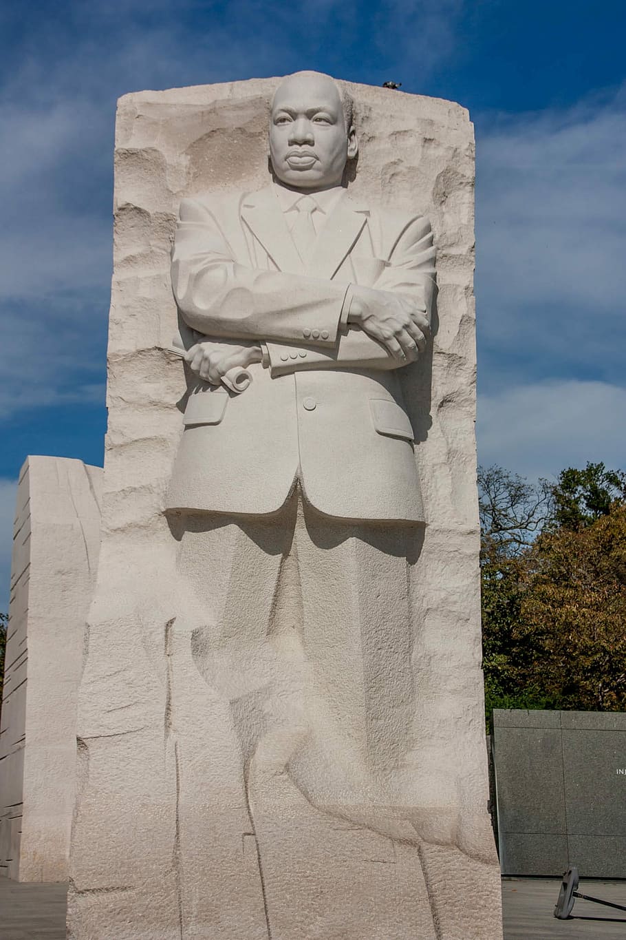 立っている, 男の像, 曇り, 空, ワシントンDc, 記念碑, アメリカ, dc, 資本, 政府