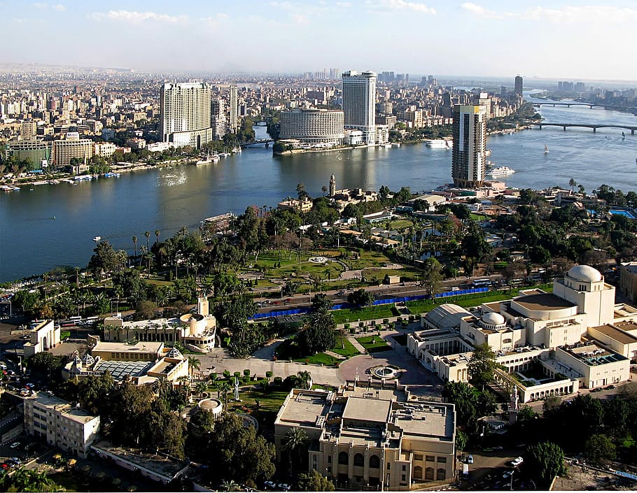tip, cairo opera, Selatan, pulau Gezira, Kairo, Opera, Mesir, bangunan, Cityscape, foto