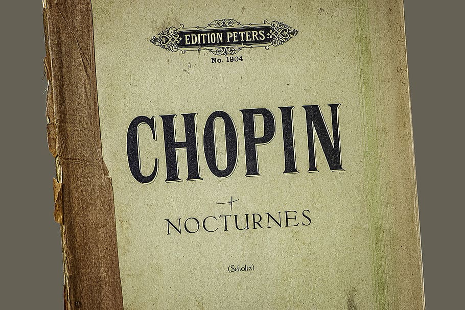 shopin, nocturnes, collectable, notes, notepad, scrapbook, composer, inspiration, classic, harmony