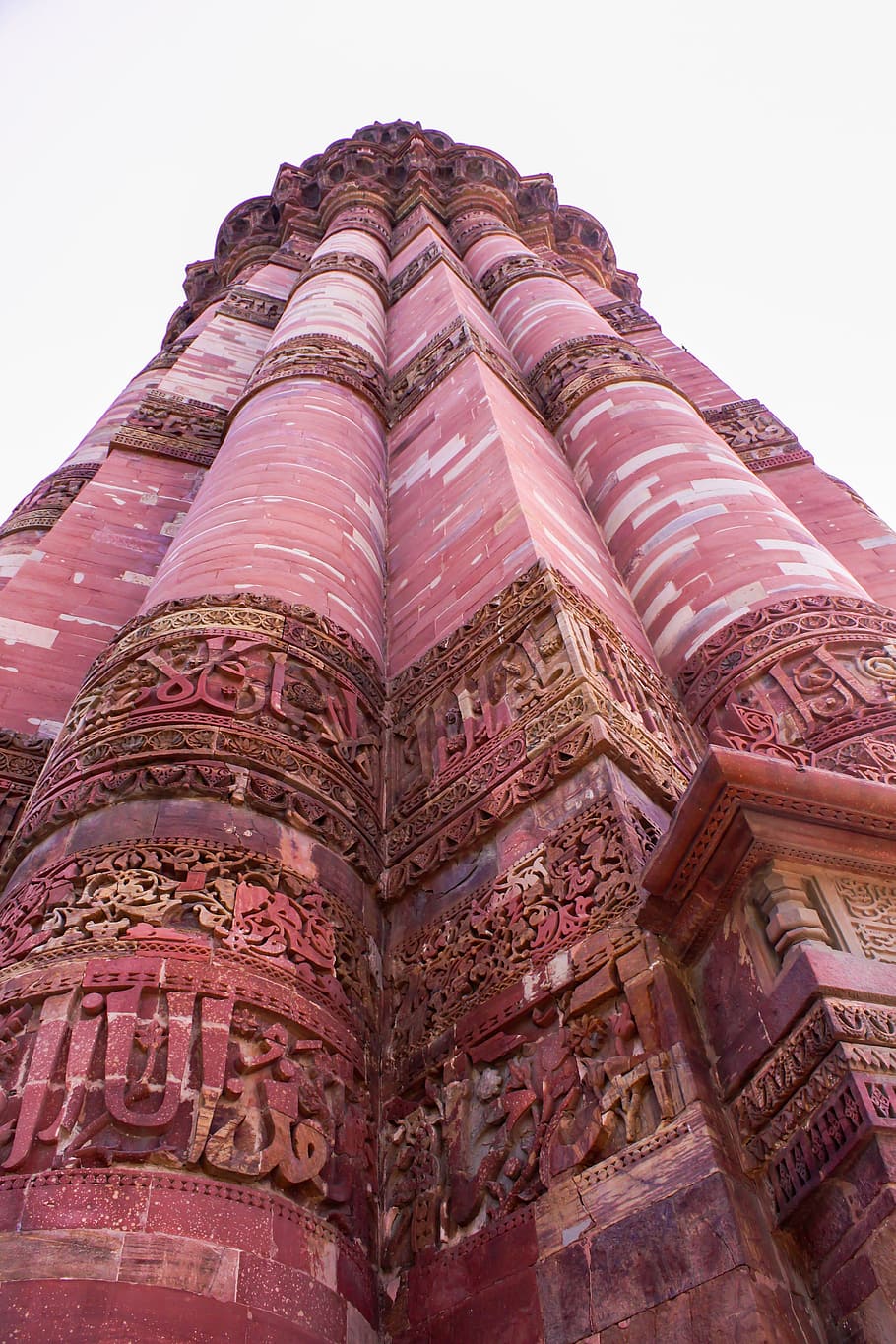 qutubminar, india, monument, august, banner, chakra, color, country, culture, decorative