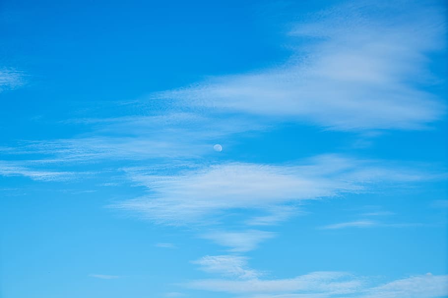 blue, white, cloud, clouds, white clouds, landscape, nature, summer, background, space