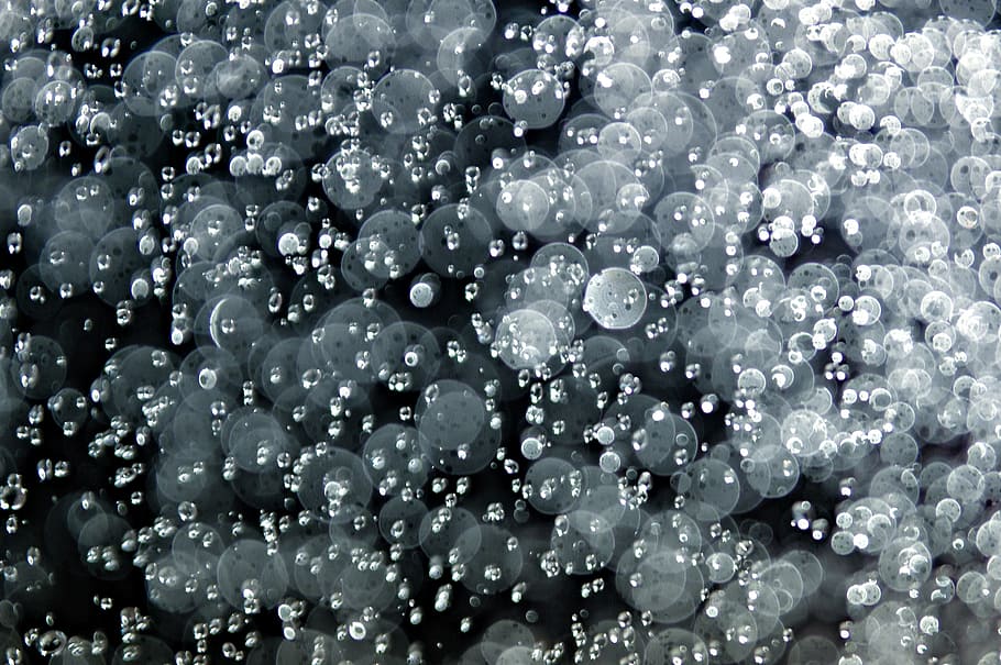 gray bokeh lights, water, background, drops, rain, blue, drop, texture, splash, vector