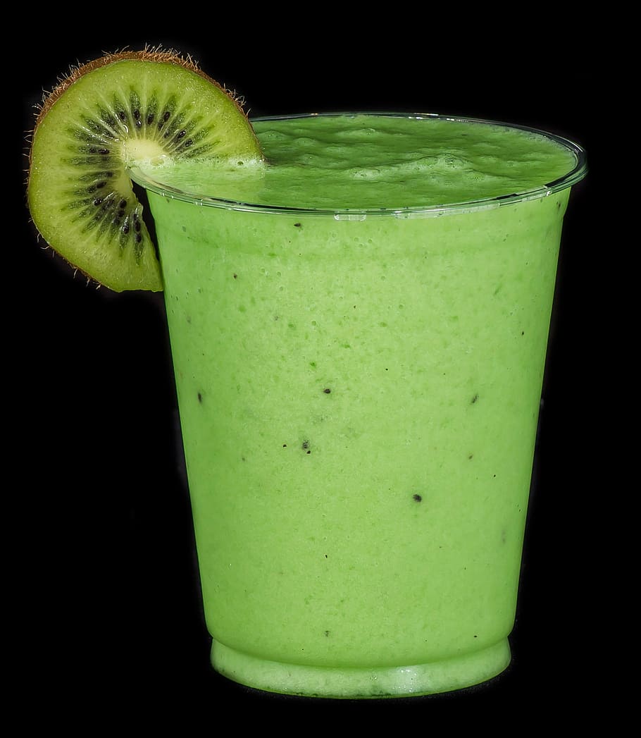 kiwi shake juice, smoothie drink, kiwi, spinach, beverage, detox, green, healthy, food and drink, green color