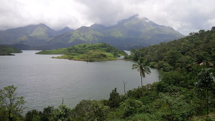 wayanad, green, kerala, landscape, outdoors, dam, water, reservoir, beauty in nature, mountain