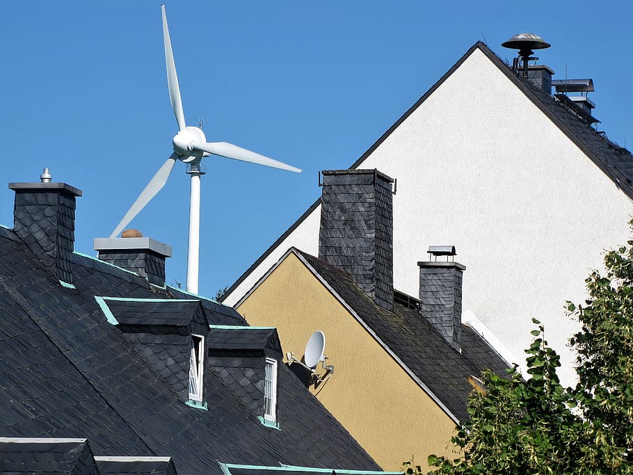 Eco-Friendly, Energy Demand, energy, wind energy, wind turbine, economy, environment, roofing, roofline, tiled roof