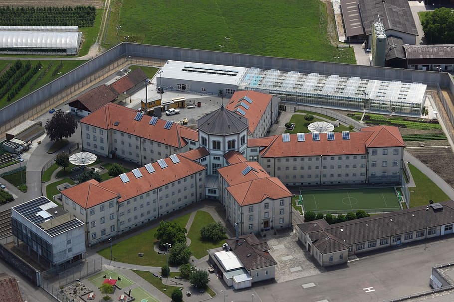 Lenzburg, Switzerland, Prison, Jail, structure, construction, wall, architecture, cement, security