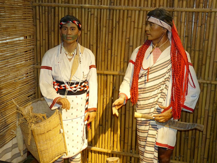 taiwan, china, taroko, taroko gorge, indigenous people, tourism, museum, man, clothing, basket