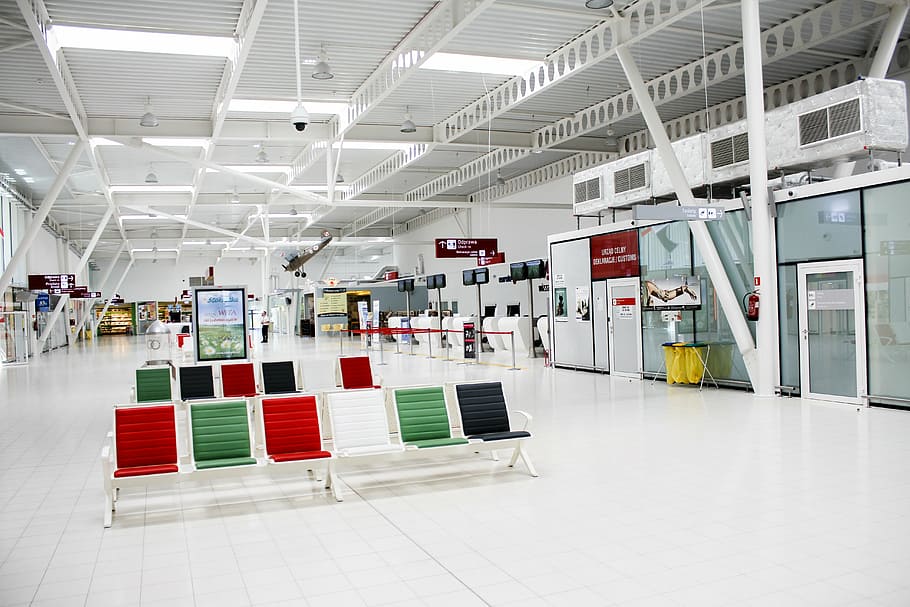 airport, lublin, terminal, tickets, fly, indoors, flooring, architecture, ceiling, absence
