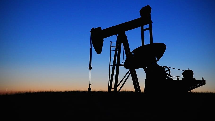 sihouette, industrial, oil, pump, pump jack, oilfield, fuel, industry, petroleum, equipment