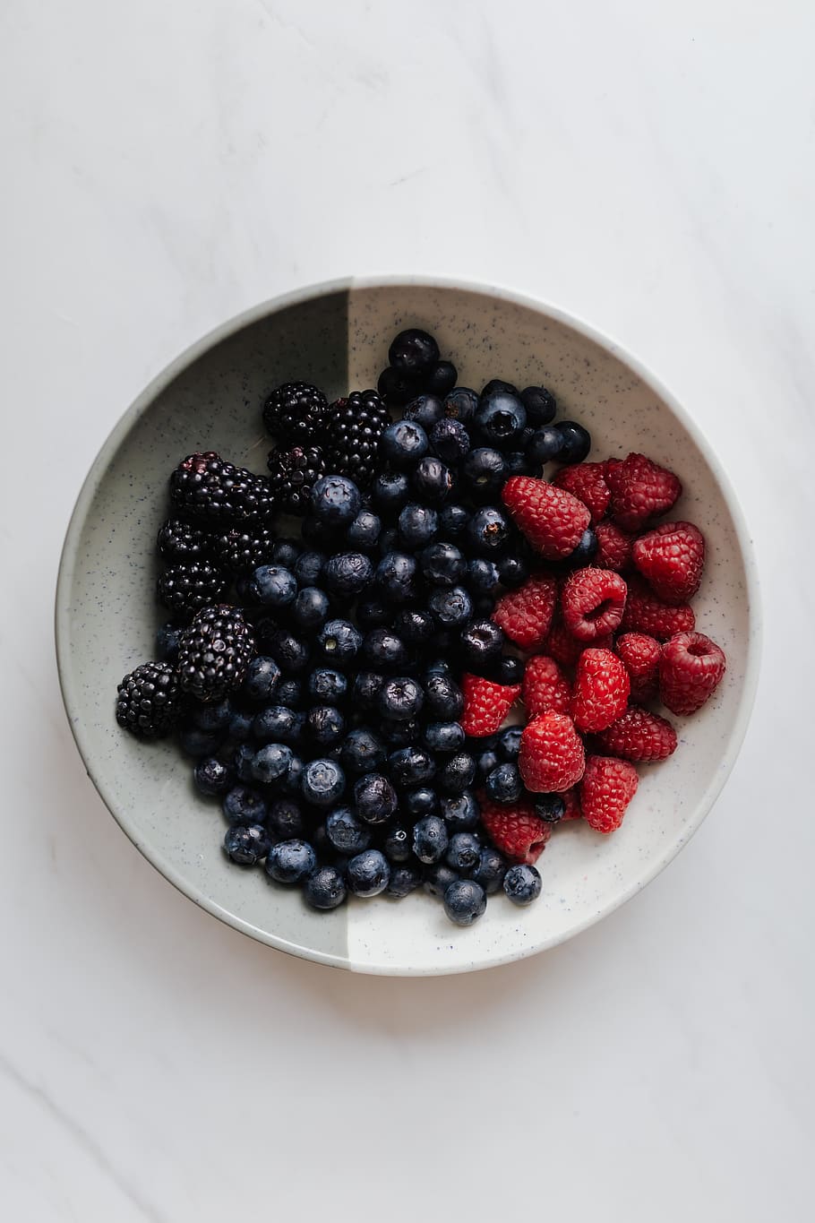 Blackberry, Blueberry, raspberry, buah-buahan, sehat, eco, berry, mangkuk, buah berry, makanan