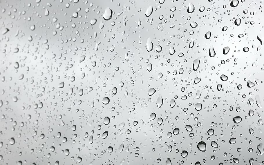 water droplets, mirror, raindrops, rain, weather, wet, water, liquid, storm, nature