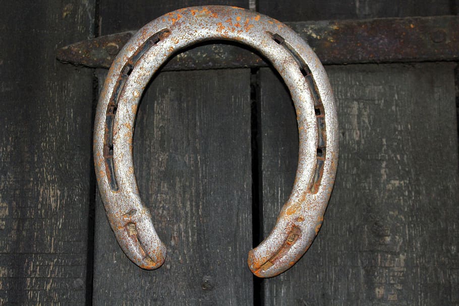 horseshoe, talisman, symbol, fortunately, the horse, accessories, stud, rust, metal, rusty