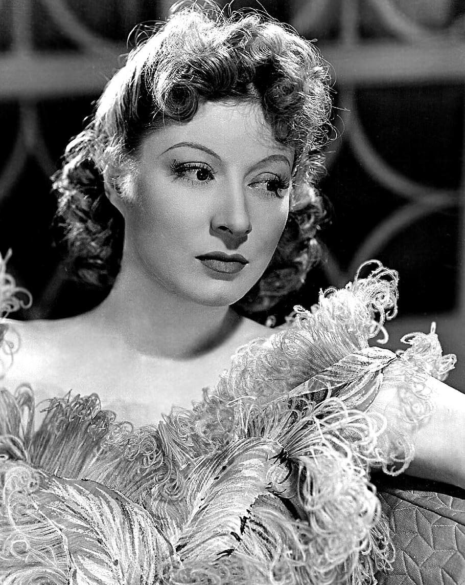 greer garson, actress, vintage, retro, movies, motion pictures, monochrome, black and white, pictures, cinema