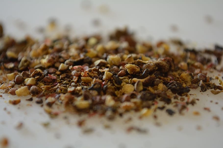 pepper, spices, kitchen, food and drink, food, selective focus, close-up, freshness, raisin, dried fruit