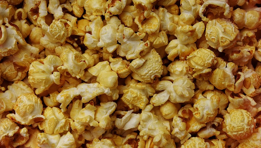 popcorn, nibble, snacks, knabberzeug, eat, crispy, snack, sweet, corn, cinema