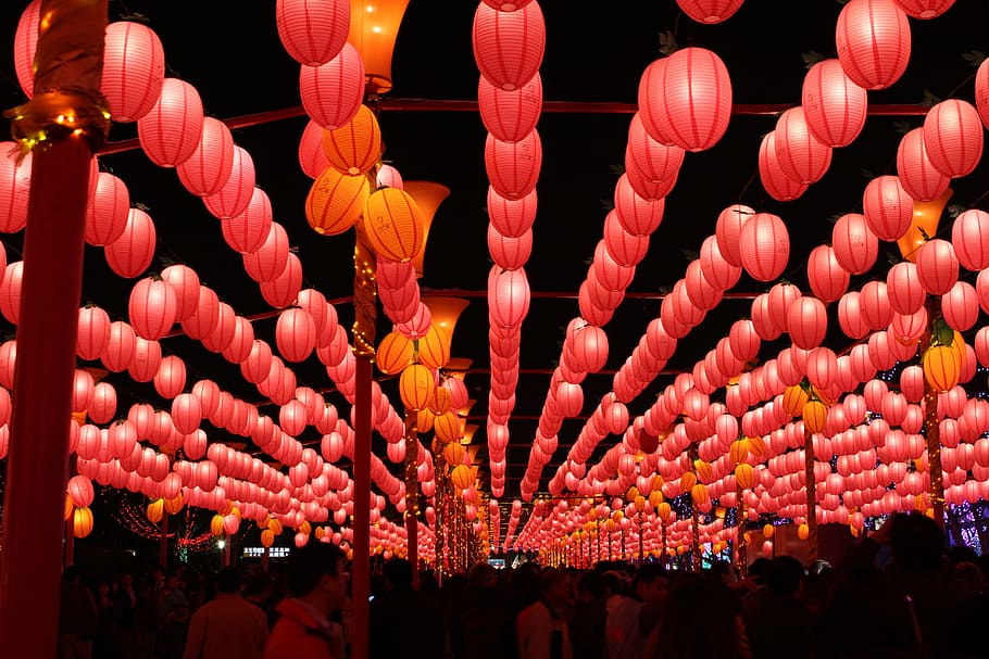 Lantern Festival, Taiwan, feb, 2011, cultures, celebration, lighting equipment, chinese lantern festival, chinese lantern, illuminated