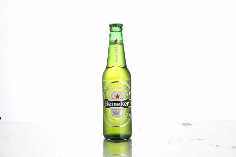 heineken liquor bottle, Bottle, Beer, Heine, Scan, bottle beer, heine scan, glass bottles, green color, drink