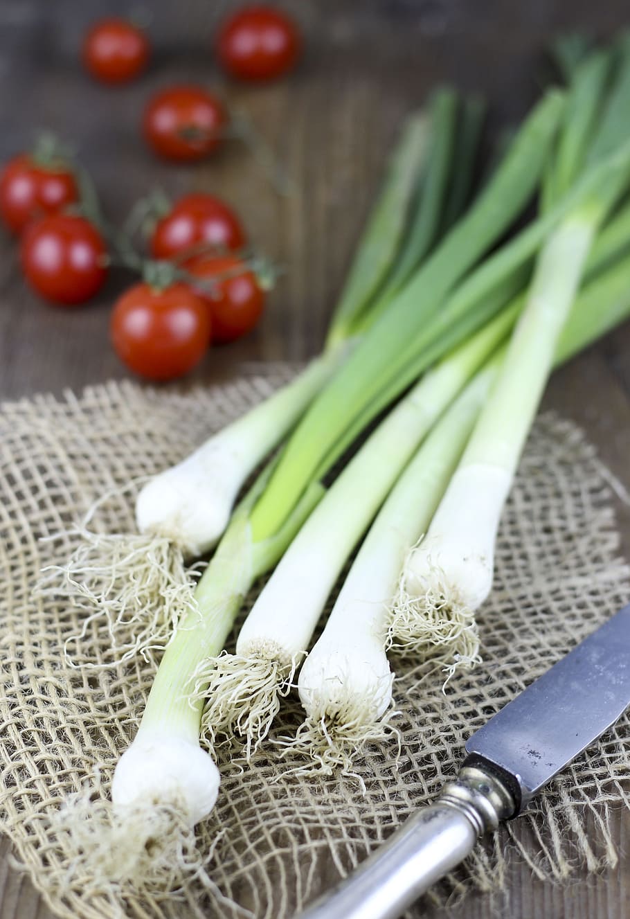 young onion, green, mediterranean, eat, plant, market, food, lime, vegetables, healthy