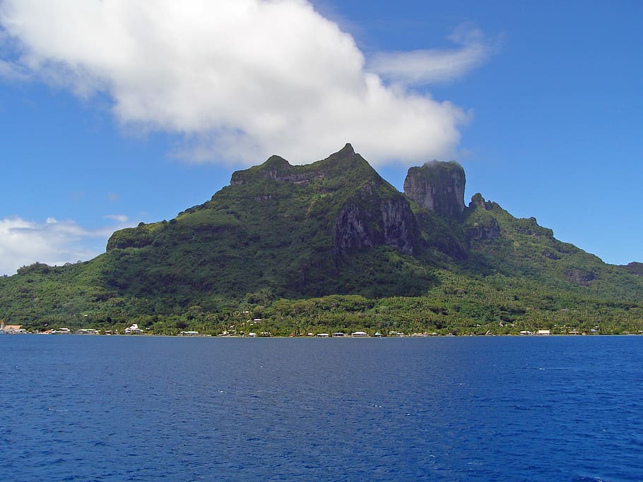 bora bora, french, polynesia, society, island, tropical, lagoon, paradise, bungalow, coast