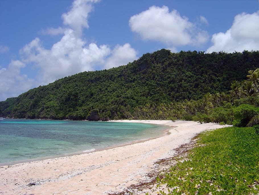 deserted, beach, Tropical, Guam, clouds, landscape, landscapes, marine, ocean, public domain