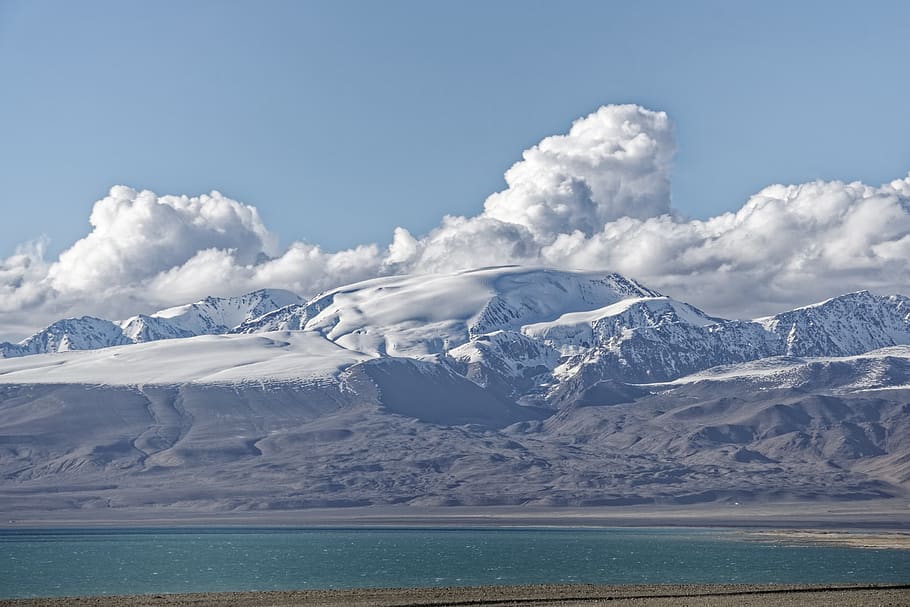 tajikistan, karakul lake, lake, water, the pamir mountains, pamir, plateau, loneliness, landscape, nature