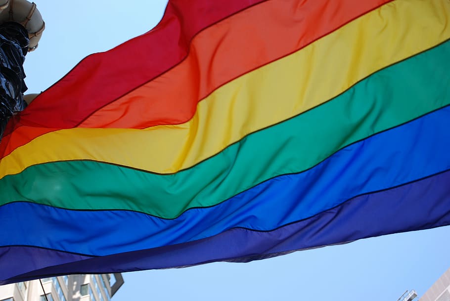 bendera lgbt, kebanggaan, lgbt, bendera, pelangi, komunitas, homoseksualitas, transeksual, dom, hak