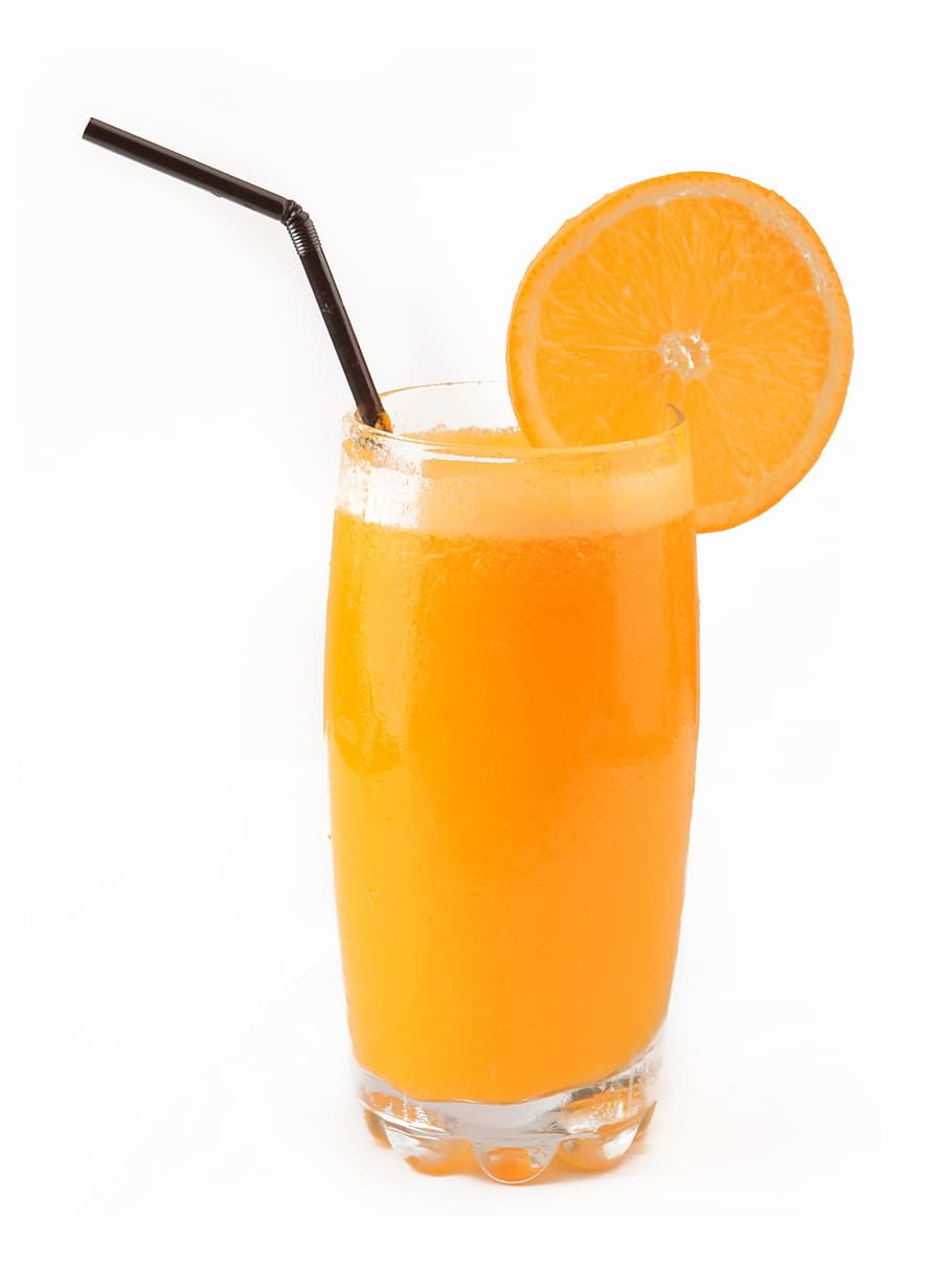 Orange, Juice, Drink, Sweet, Summer, orange, juice, sweet, summer, drinking glass, orange - fruit, cut out