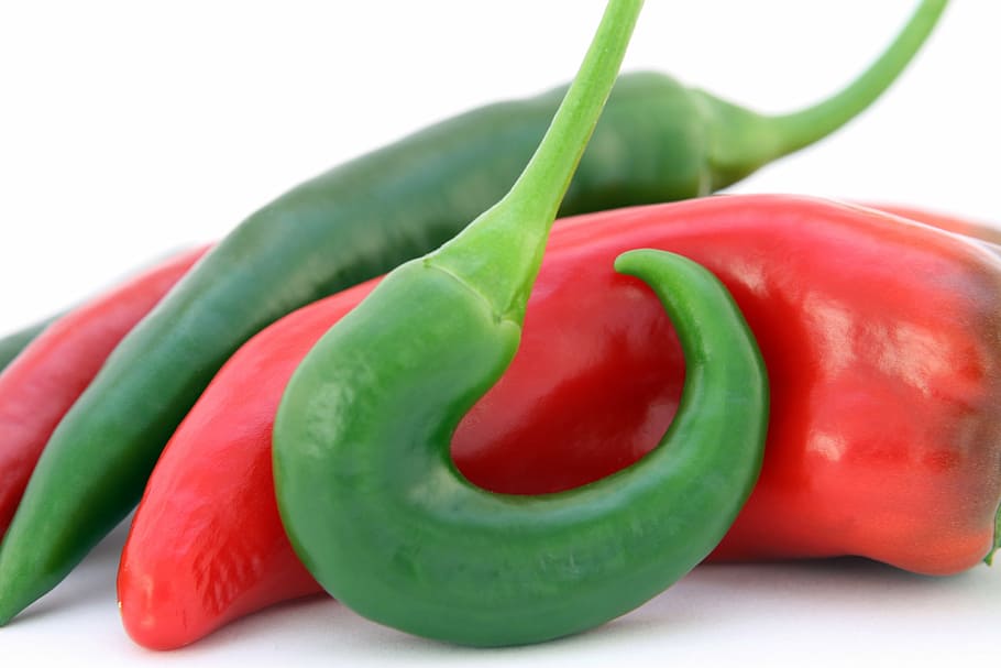 green, red, chilis, appetite, banana, calories, catering, cellulite, chilli, cholesterol