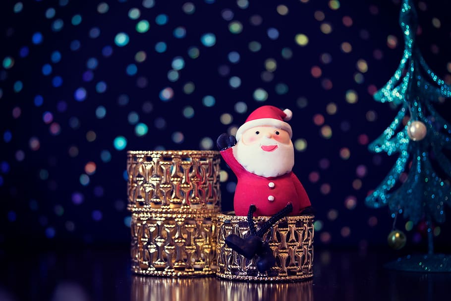 santa claus dekorasi, Santa Claus, dekorasi, natal, hadiah, perayaan, liburan, musim dingin, budaya, merah