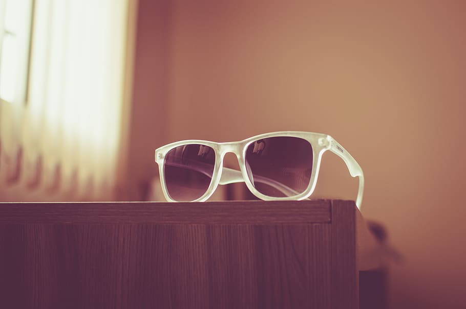 óculos de sol, verão, moda, acessórios, objetos, quarto, óculos, dentro de casa, mesa, objeto único
