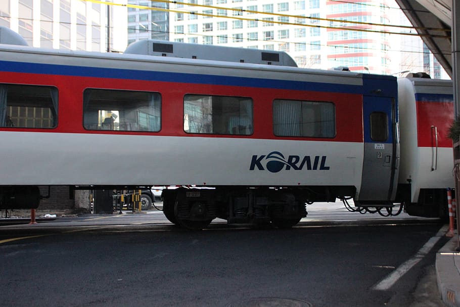 train, korea, railway, transportation, shipping, passenger, transport, vehicle, public transportation, coach