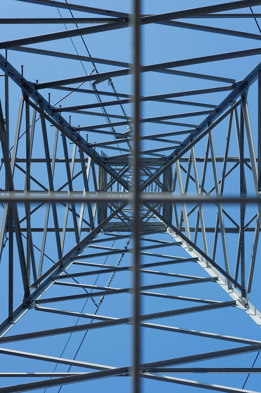 Electricity, Utility Pole, Structure, metal, perspective, power, voltage, electric, high, industrial