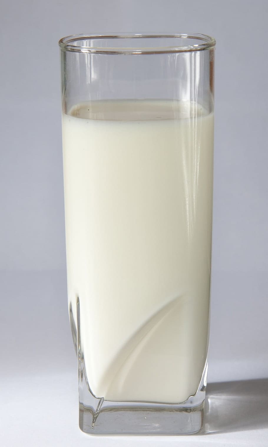 clear, drinking glass, milk, drinking, glass, glass milk, tall, close-up, fresh, drink