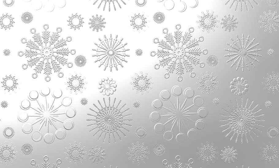 snowflake, abstract, wallpaper, decoration, pattern, snowflakes background, metallic snowflakes, texture, backdrop, textile