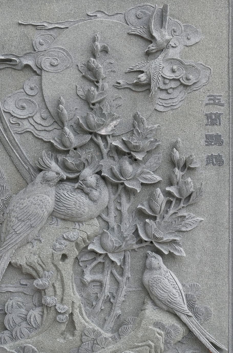 Taiwan, Image, Relief, Buddhism, China, taoism, temple, figure, bird, nest