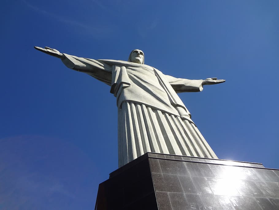 Kristus Sang Penebus, Rio de Janeiro, Brazil, Kristus, patung, penebus, pemandangan, rio, Monumen, pariwisata