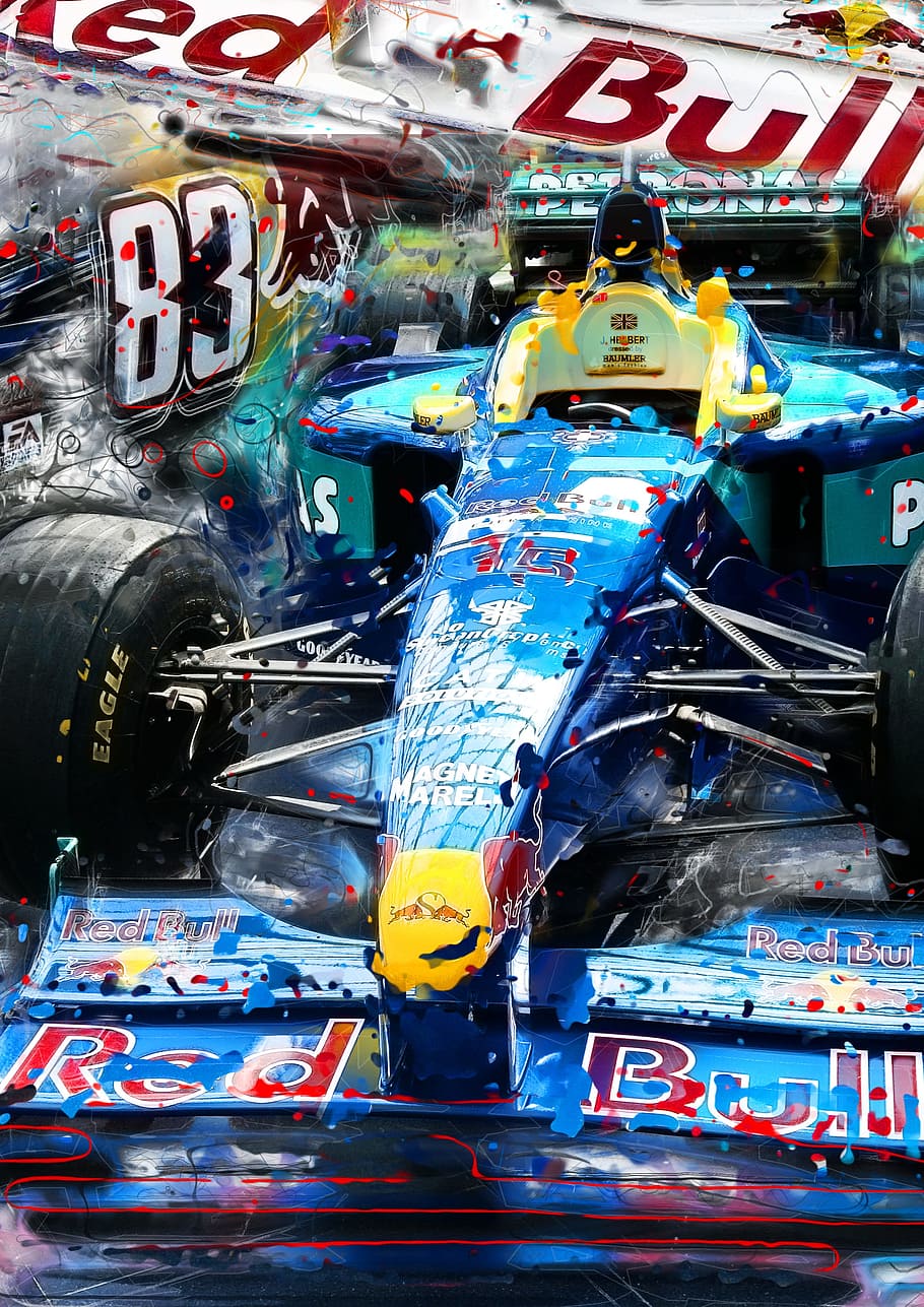 Red Bull, F1, Formula 1, Racing Car, red bull, f1, image editing, fast, sports car, speed, cable