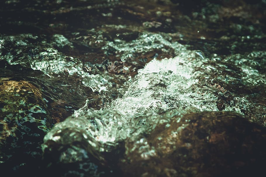 water, flowing, river, time, lapse, photography, flow, stream, rock - object, nature