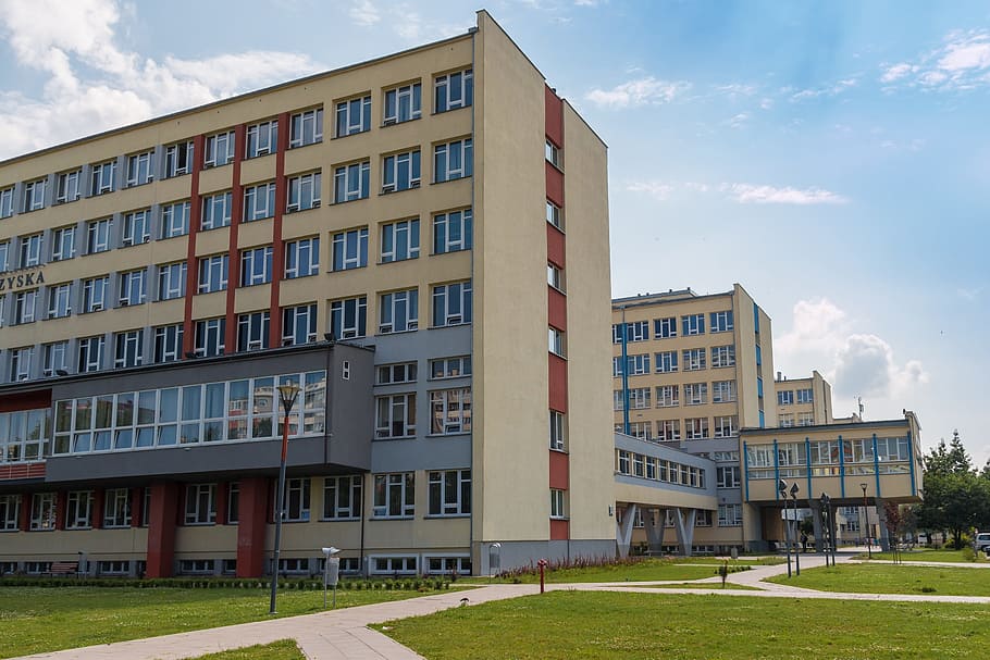 the university, school, kielce, polytechnic university which, buildings, architecture, building and construction, office buildings, building, building exterior