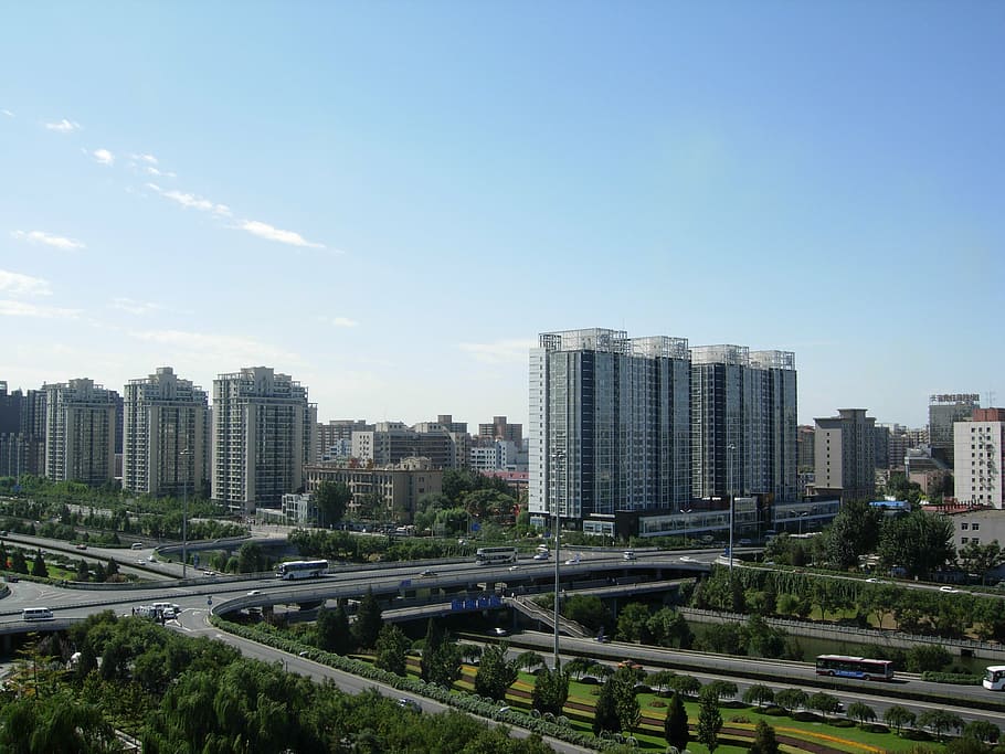 北, 北京, ルー, グループ, 建物の外観, 構築された構造, 都市, 建築, 空, オフィスビルの外観