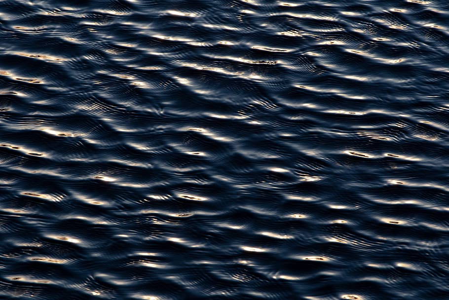 dark, water, waves, lake, nature, outdoors, ripples, wet, pattern, liquid