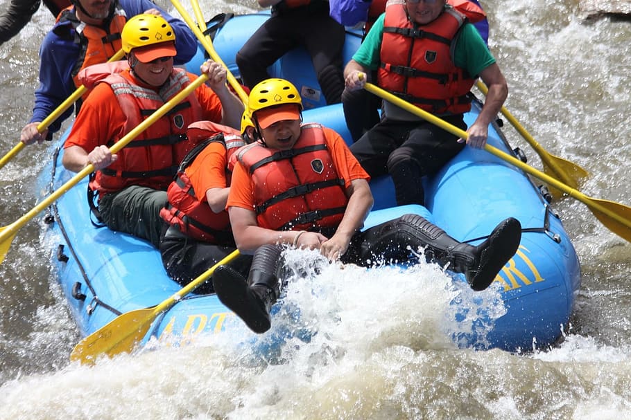people, riding, boat, white, rafting, water stream, river, raft, water, adventure