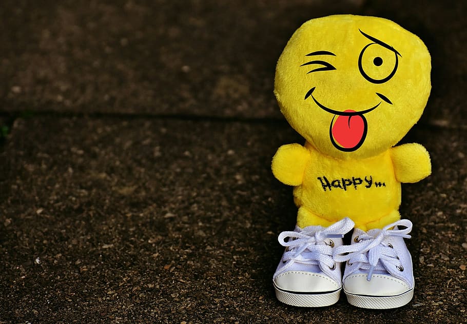 smiley, cheeky, sneakers, funny, emoticon, emotion, yellow, green, cute, sweet