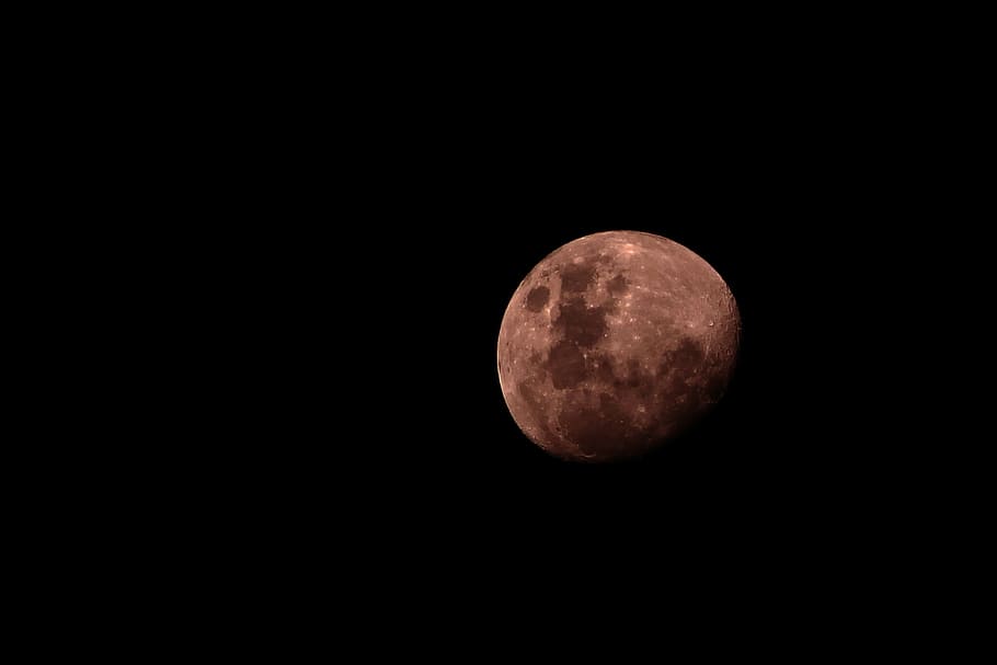 foto da lua, completo, lua, escuro, noite, assustador, volta, astronomia, superfície da lua, lua cheia
