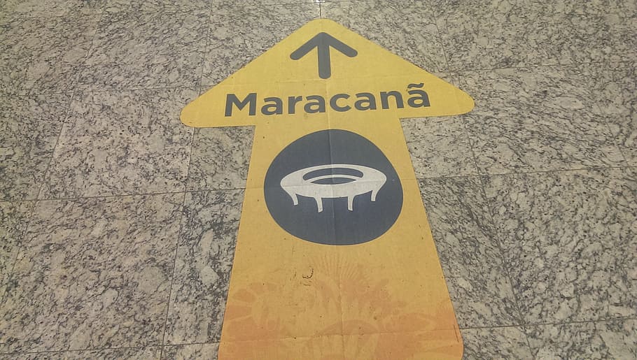 maracanã, rio de janeiro, brasil, sinal, rua, estrada Sinal, tráfego, estrada, transporte, sinal de aviso