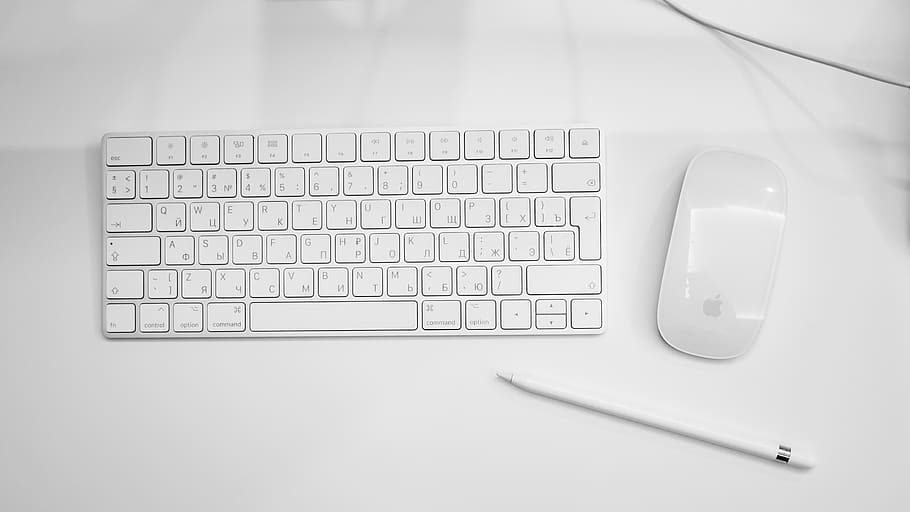 keyboard, mouse, pen, computer, mac, table, office, technology, business, work