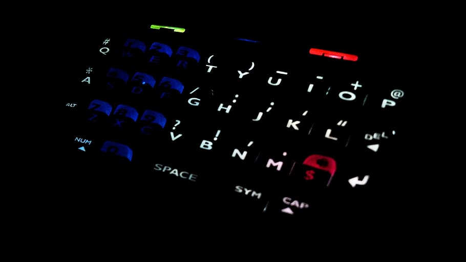 smartphone, blackberry, phone, keyboard, colourful, diy, rainbow, technology, number, close-up