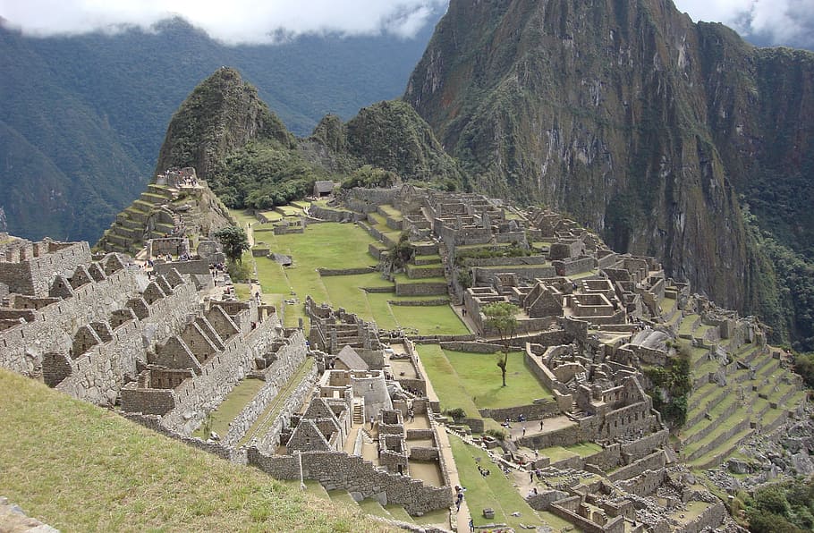 Machu Picchu, Peru, Antiga, Ruínas, antigas, montanhas, natureza, paisagem, ruína antiga, história